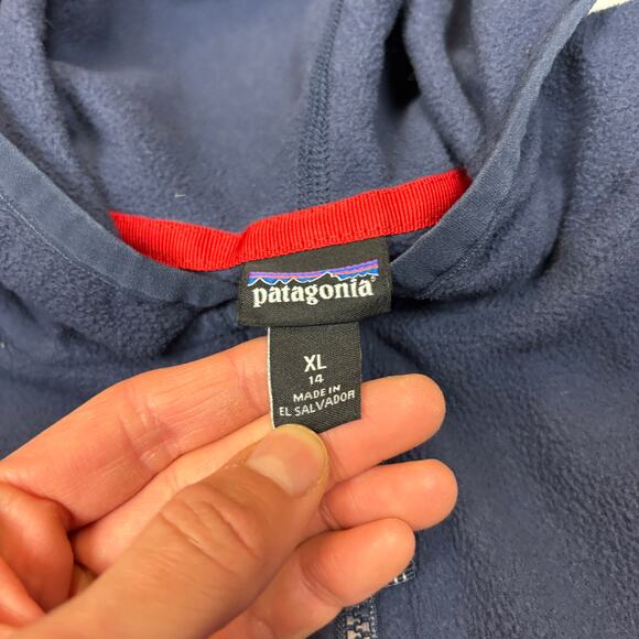 Patagonia Kids Micro D Snap T Fleece Zip Jacket Youth XL Gorpcore Granola - Picture 4 of 11